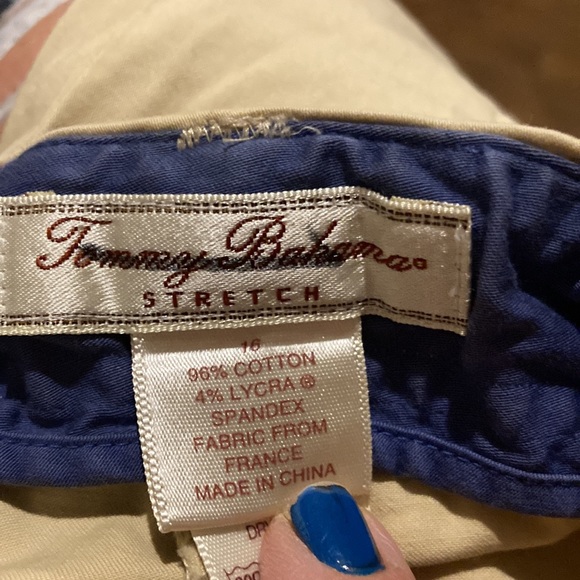 Tommy Bahama tan size 16 draw string wide leg pants - Picture 4 of 5